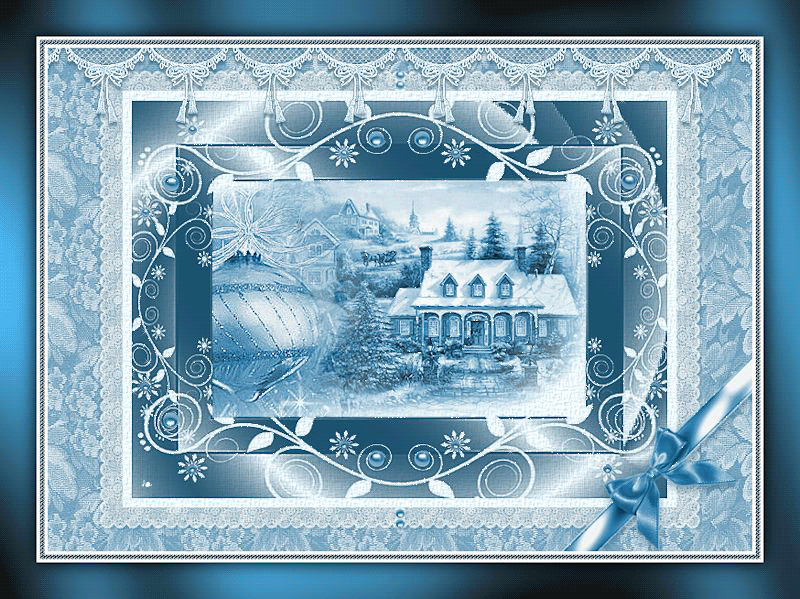 Зимняя открытка Зима