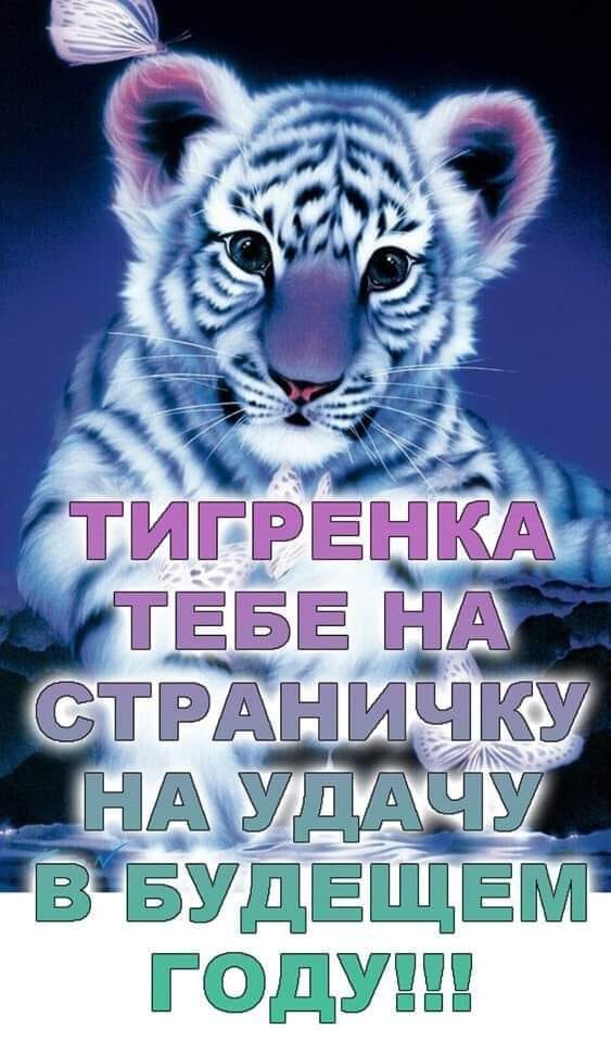 Тигр на удачу с Новым Годом тигра